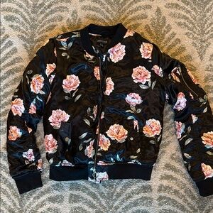 New Look Floral Bomber Jacket